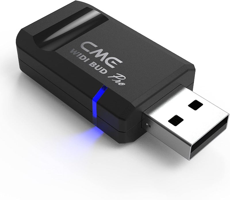C M E WIDI Bud Pro - Bluetooth MIDI Interface for iOS, macOS, Windows, Android, ChromeOS, Linux - Plug, Pair & Play - No drivers - Ultra low 3ms latency wireless MIDI for computer/laptop/mobile device - Image 1